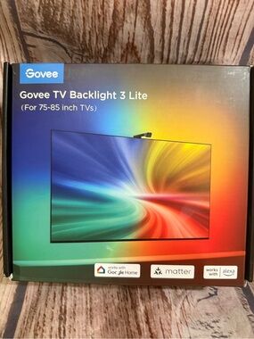 Govee TV Backlight 3 Lite 75-85 Inch TVs RGBIC Smart LED Lights NIB